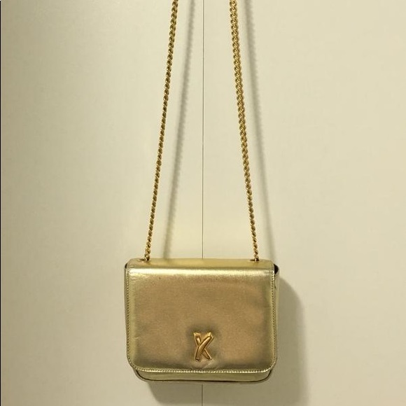 PALOMA PICASSO 🌟 Gold Leather & Chain Crossbody - Picture 8 of 8